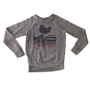 Woodstock Kids Gray Long Sleeve Shirt XS 4-5